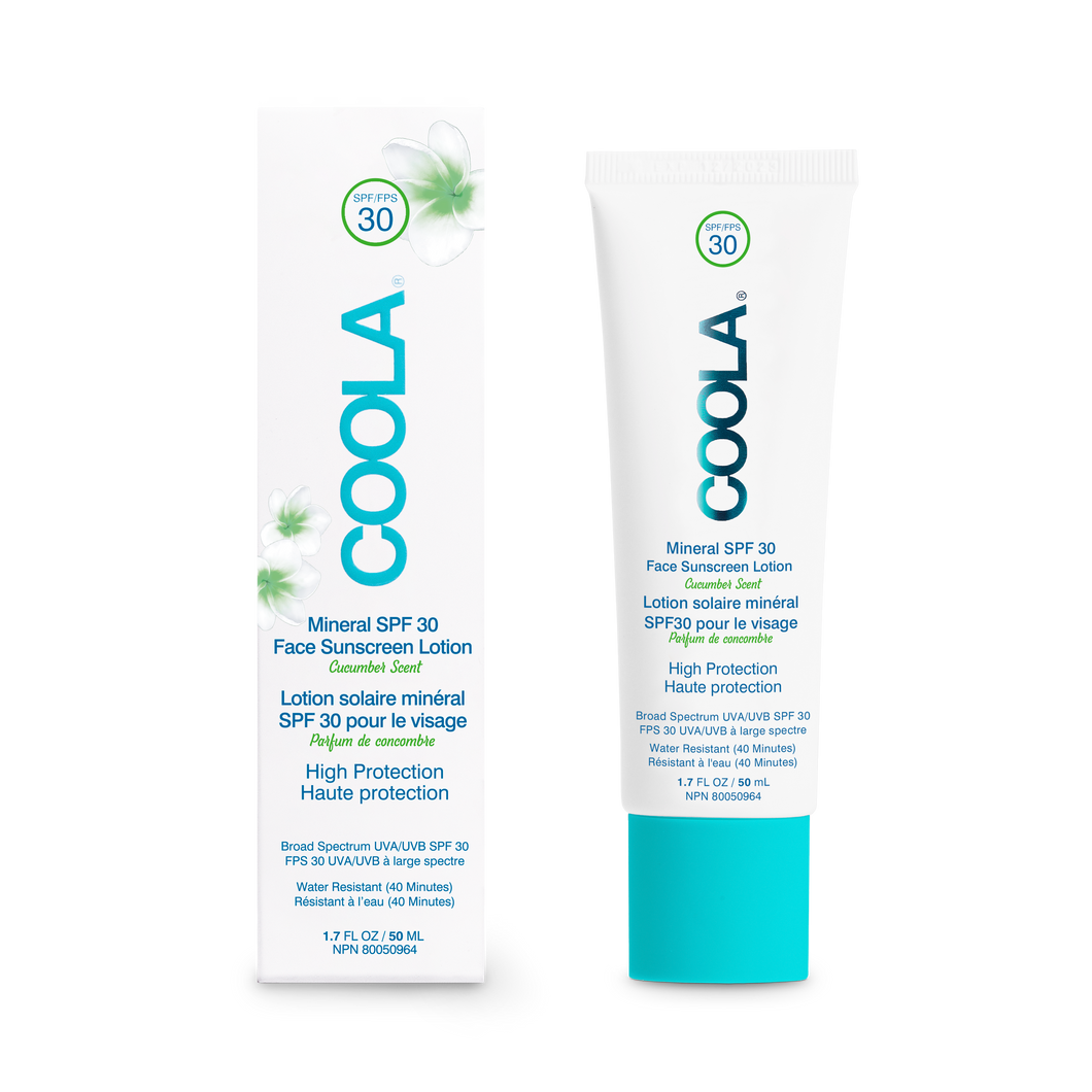 Lotion solaire minéral concombre FPS30 matifiante- Signature Kathleen
